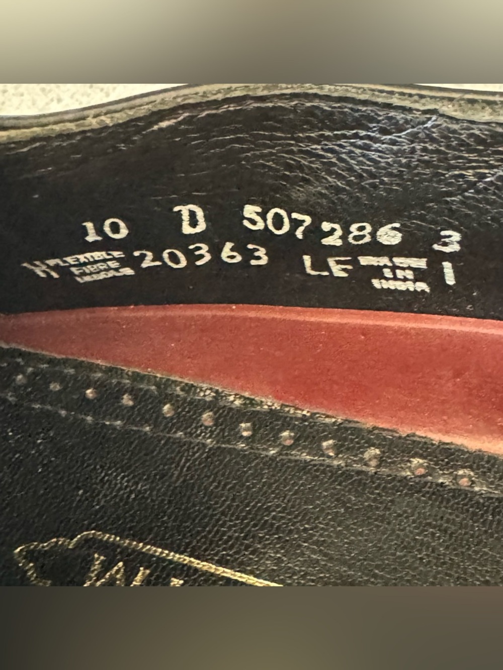 Florsheim Classic Black Leather Cap Toe Oxford Lace Up Dress Shoe 10D #20363 - Picture 14 of 14